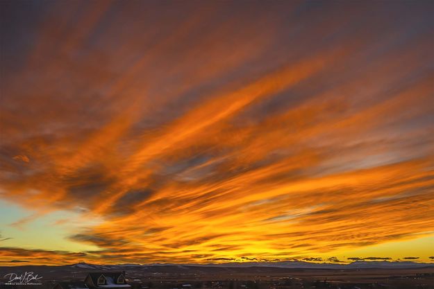 Sunset Looking West. Photo by Dave Bell.