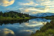 Oxbow Sunset-August 17. Photo by Dave Bell.