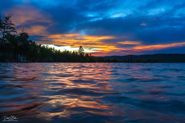 Sunset Color On Fremont Lake-June 14. Photo by Dave Bell.