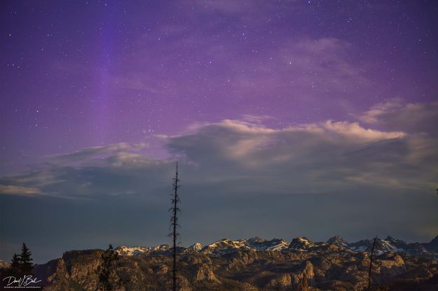 Aurora and Pillar-June 12. Photo by Dave Bell.