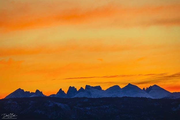 Cirque Sunrise Silhouette. Photo by Dave Bell.