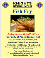 Fish Fry March 31, 2023