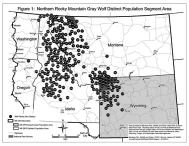 gray wolf habitat map